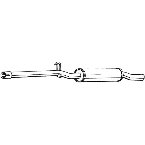 Bosal Exhaust 80-84 Vw Rabbit-Jetta 1.5-1.7L Central Silencr, 233-233 233-233